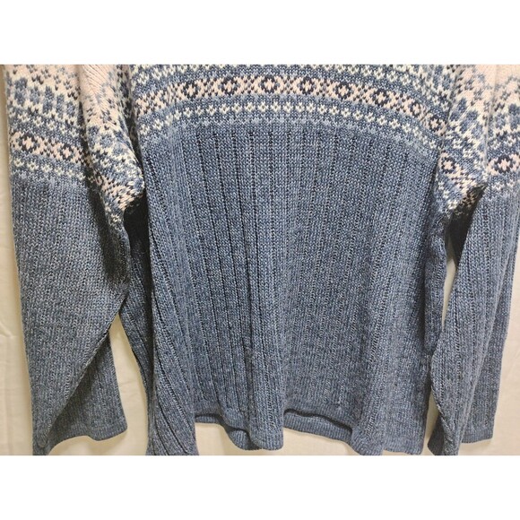 Vintage Pink/Blue Womens Sweater Basic Editions Plus 1 XL Long Sleeve V neck - Picture 5 of 16